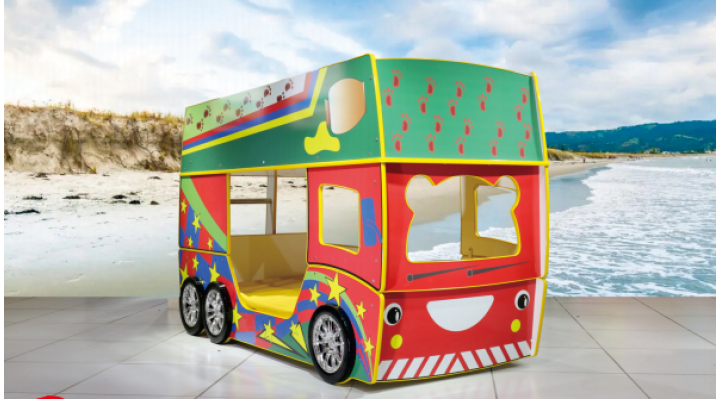B165 Teddy Bus Bunk Bed